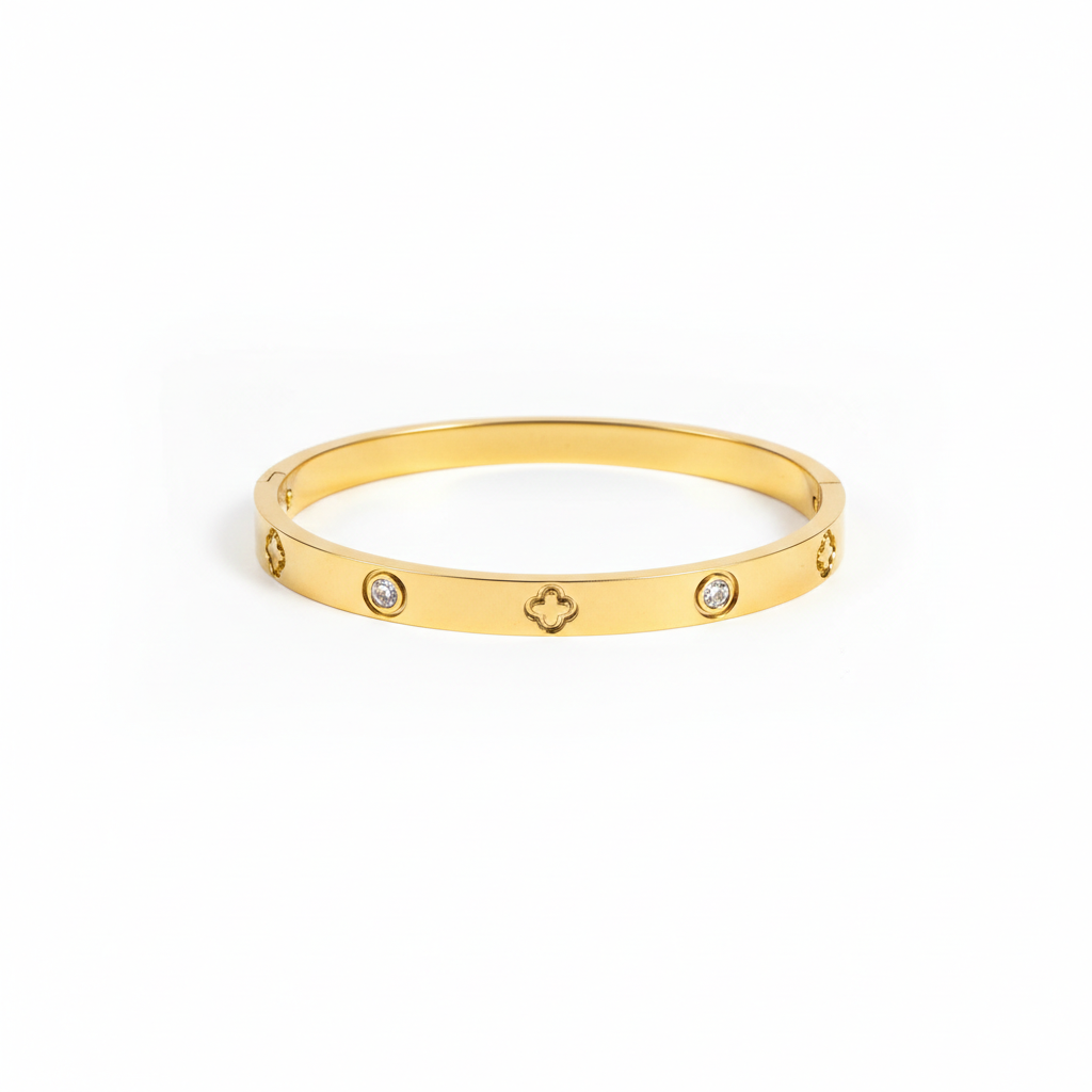 Kløver Krystall Armring