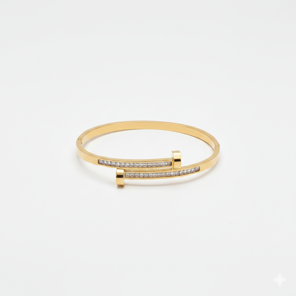 Armring med Zirkon rustfritt stål