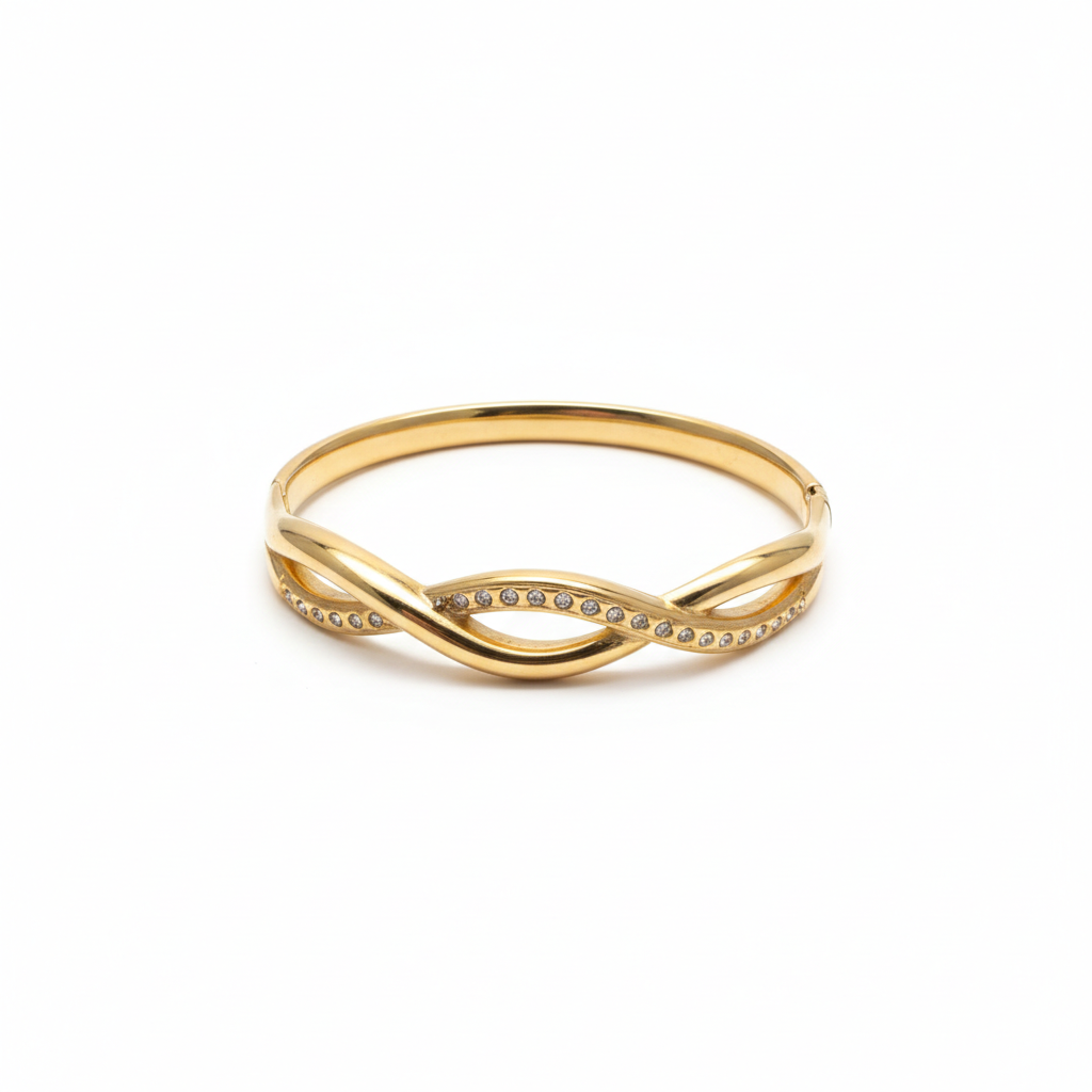 Infinity Armring Zirkon rustfritt stål