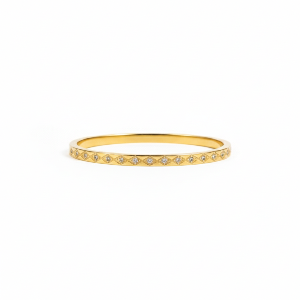 Rhombus Diamond Armring rustfritt stål