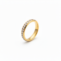 Eternity ring i gull med krystaller – Klassisk allianse-ring