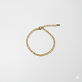 Gullbelagt Classic Curb Armbånd – Tynn & Elegant Lenke
