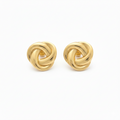Gullbelagte Knutere-øredobber – Eternal Knot Studs